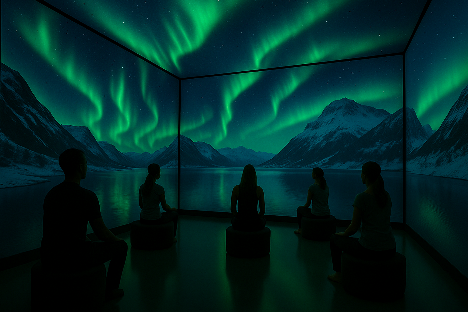 Visitors inside Dotthub